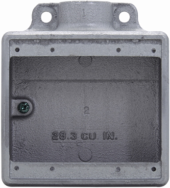 Eaton Crouse-Hinds series Condulet FD device box, Deep, Feraloy iron alloy, Two-gang, 1"