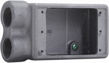 Condulet FD Device Box, Deep, Copper-free Aluminum, Single-gang, 3/4 Inch