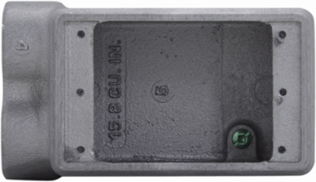 Condulet FD Device Box, Deep, Copper-free Aluminum, Single-gang, 3/4 Inch