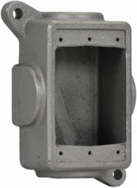 Condulet FS Blank Device Box, 3.25 Inch Deep, Feraloy Iron Alloy, Single-Gang