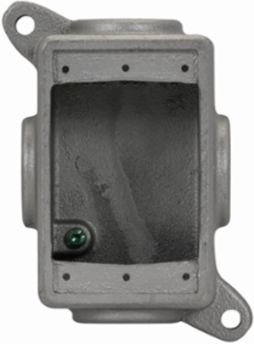 Condulet FS Blank Device Box, 3.25 Inch Deep, Feraloy Iron Alloy, Single-Gang