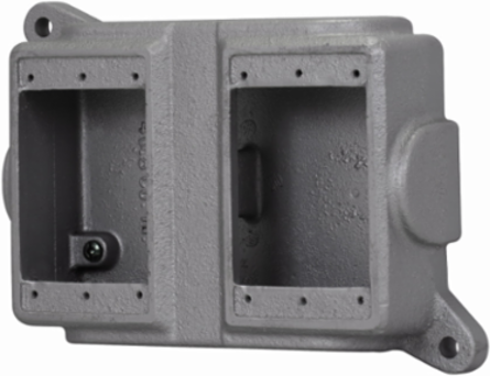 Condulet FS Blank Device Box, Feraloy Iron Alloy, Two-Gang, 5.25 Inch Height