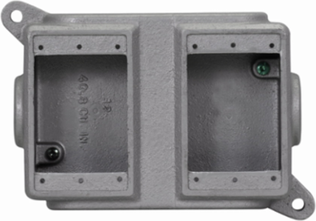 Condulet FS Blank Device Box, Feraloy Iron Alloy, Two-Gang, 5.25 Inch Height