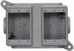 Condulet FS Blank Device Box, Feraloy Iron Alloy, Two-Gang, 5.25 Inch Height