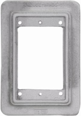 Single-Gang Flush Mount Adapter, Wall Mount, 6.5 Inch Height, Gasket & Screws
