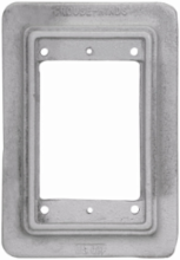 Single-Gang Flush Mount Adapter, Wall Mount, 6.5 Inch Height, Gasket & Screws
