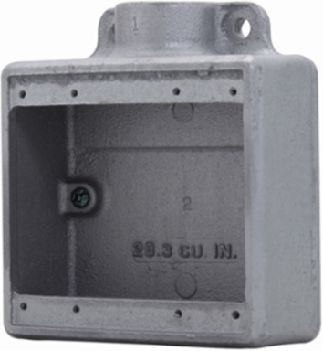 Condulet FS Device Box, Shallow, Copper-free Aluminum, Two-gang, 3/4 Inch