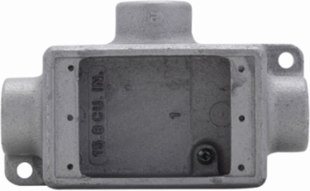 Shallow Condulet Device Box, T Shape, 1 Inch, Feraloy Iron Alloy, 3.15 lb
