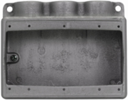 Condulet FS Three-Gang Device Box, Shallow, S Shape, Feraloy Iron Alloy, 3/4 Inch