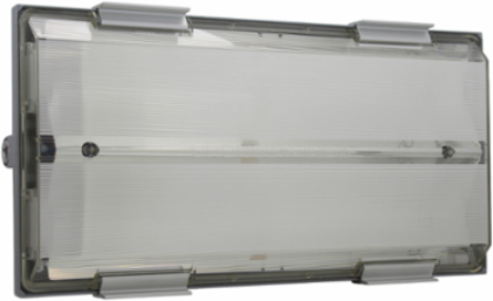 Long Twin Tube Fluorescent Light Fixture 24 Inch 2-Lamp 40W 12 Inch Height