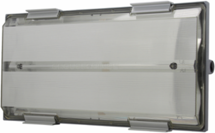Long Twin Tube Fluorescent Light Fixture 24 Inch 2-Lamp 40W 12 Inch Height