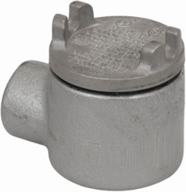 Condulet Outlet Box with Cover, 2 Inch Diameter, Feraloy Iron Alloy, 1/2 Inch Trade Size