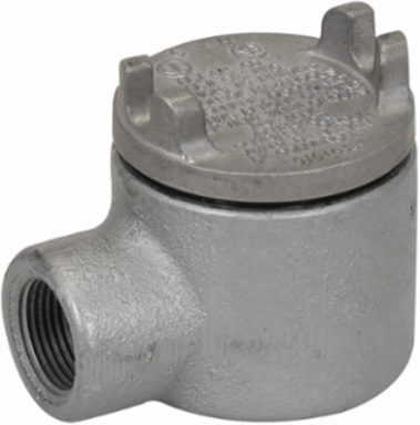 Condulet Outlet Box with Cover, 2 Inch Diameter, Feraloy Iron Alloy, 1/2 Inch Trade Size