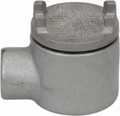 Condulet Outlet Box with Cover, 2 Inch Opening, Feraloy Iron Alloy, 3/4 Inch Trade Size