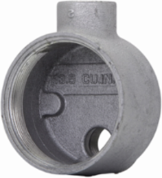 1 Inch Feraloy Iron Alloy B Shape Conduit Outlet Body, 2.31 Inch Width, Hazardous Location