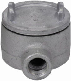 Condulet Outlet Box, 5 Inch Cover, 1-1/2 Inch Trade Size, Copper-free Aluminum