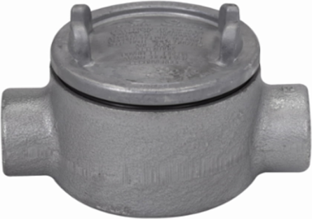 Condulet GUA Outlet Box, 5 Inch Cover Opening, C Shape, 1-1/4 Inch Trade Size