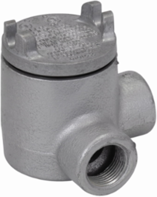 Condulet Outlet Box, 3 Inch Cover, Feraloy Iron Alloy, L Shape, 1/2 Inch