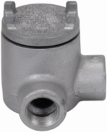 Condulet Outlet Box with Cover, 2 Inch Opening, Feraloy Iron Alloy, L Shape, 3/4 Inch