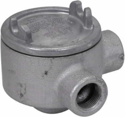 Condulet Outlet Box, 3" Cover, Feraloy Iron Alloy, 3/4" Trade Size