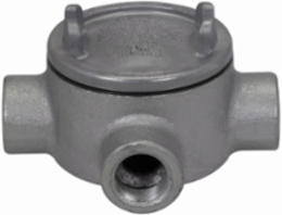 Condulet Outlet Box, 3 Inch Cover Diameter, Copper-Free Aluminum, W Shape