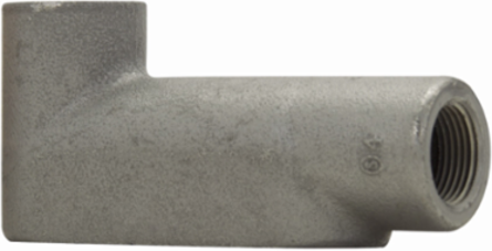 Condulet Form 7 Outlet Body, Feraloy Iron Alloy, LB Shape, Trade Size 1 Inch