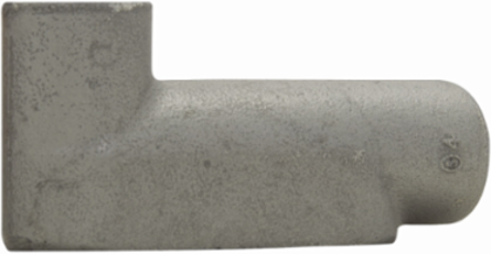 Condulet Form 7 Outlet Body, Feraloy Iron Alloy, LB Shape, Trade Size 1 Inch