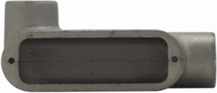 Condulet Form 8 Outlet Body, Feraloy Iron Alloy, LL Shape, 1/2 Inch