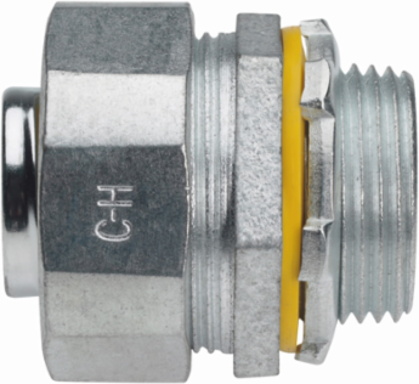 Liquidtight Connector, FMC, Straight, Malleable Iron, 1-1/4 Inch