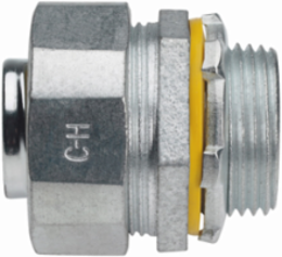 Liquidtight Connector, FMC, Straight, Malleable Iron, 1-1/4 Inch