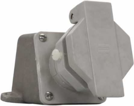 Arktite Receptacle Assembly 30A, NEMA 4X, 5-1/2 Inch Long, 7-1/2 Inch High