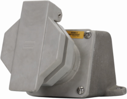 Arktite Receptacle Assembly 30A, NEMA 4X, 5-1/2 Inch Long, 7-1/2 Inch High