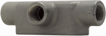 Condulet Form 8 T Shape Outlet Body, Feraloy Iron Alloy, 1/2 Inch, NEMA 12