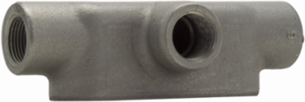 Condulet Form 8 T Shape Outlet Body, Feraloy Iron Alloy, 1/2 Inch, NEMA 12