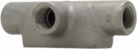 Condulet Form 7 T Shape Outlet Body, 3/4 Inch, Feraloy Iron Alloy