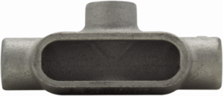 Condulet Form 7 T Shape Outlet Body, 3/4 Inch, Feraloy Iron Alloy