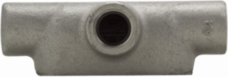 Condulet Form 7 T Shape Outlet Body, 1 Inch, Feraloy Iron Alloy