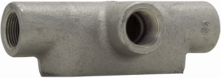 Condulet Form 7 T Shape Outlet Body, 2 Inch, Feraloy Iron Alloy, 5.4 lb