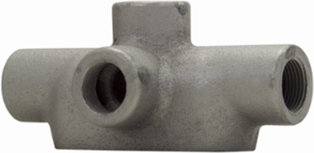 Condulet Form 7 Outlet Body, 1 Inch, Feraloy Iron Alloy, NEMA 12