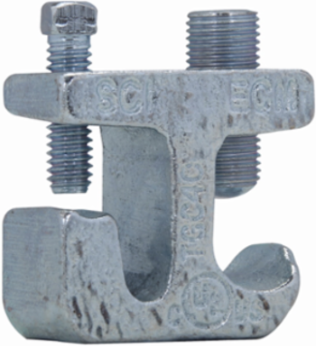 Cable Tray Ground Conductor Clamp #6-2/0 AWG, Malleable Iron, 1.88 Inch Length