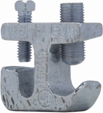 Cable Tray Ground Conductor Clamp #6-2/0 AWG, Malleable Iron, 1.88 Inch Length