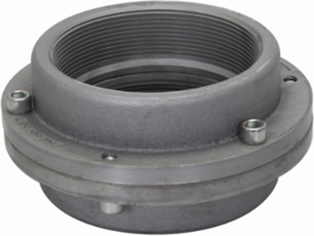 Union Fitting, 6 Inch Female, Rigid/IMC, Feraloy Iron Alloy, Hazardous Locations
