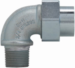 Union Fitting, 1/2 Inch, Rigid/IMC, Copper-Free Aluminum, 2.69 Inch Length