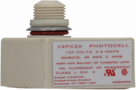 Photocell 1.75 Inch Width, 2 Inch Height, 277V, 1.4A, Hazardous Locations