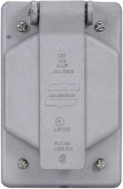 Wet Location Cover 1-1/2 Inch Copper-free Aluminum Single Spring Door
