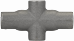 Condulet Form 7 Outlet Body, Feraloy Iron Alloy, X Shape, 1/2 Inch