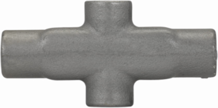 Condulet Form 8 X Shape Outlet Body, 2 Inch, Feraloy Iron Alloy, NEMA 12