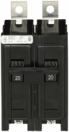 Eaton BAB thermal magnetic circuit breaker,Quicklag industrial thermal-magnetic circuit breaker,Bolt-on mounting, High intensity discharge,40 A,10 kAIC,Two-pole,120/240 V,Non-Interchangeable,Q7,BAB