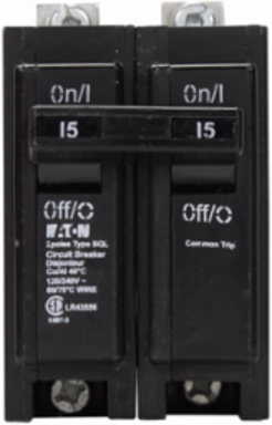 BQL Classic Replacement Circuit Breakers, Bolt-on, 30A, #14-8 AWG, Cu/Al, Two-pole, 10 kAIC at 120/240V
