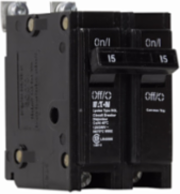 Eaton BAB thermal magnetic circuit breaker,Classic replacement circuit breaker,25 A,10 kAIC at 120/240 V,Single-pole,120/240 V,#14-8 AWG Cu/Al,BQL